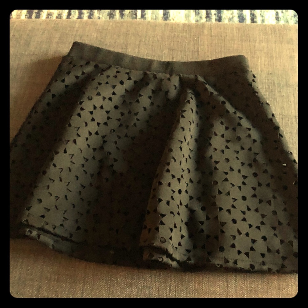 Black skater skirt